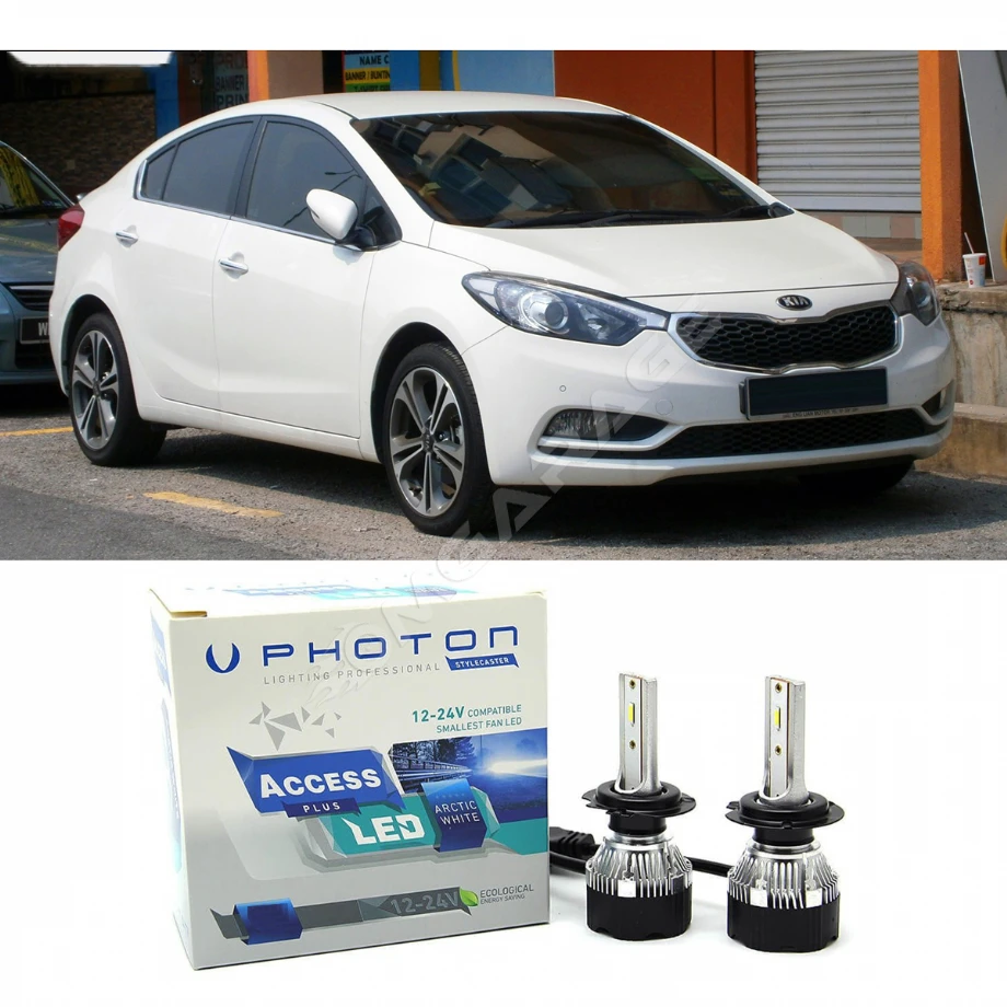 Kia Cerato Led Xenon Uzun + Kısa Far Ampulü H4 Access Yeni Seri Beyaz 2003-2012