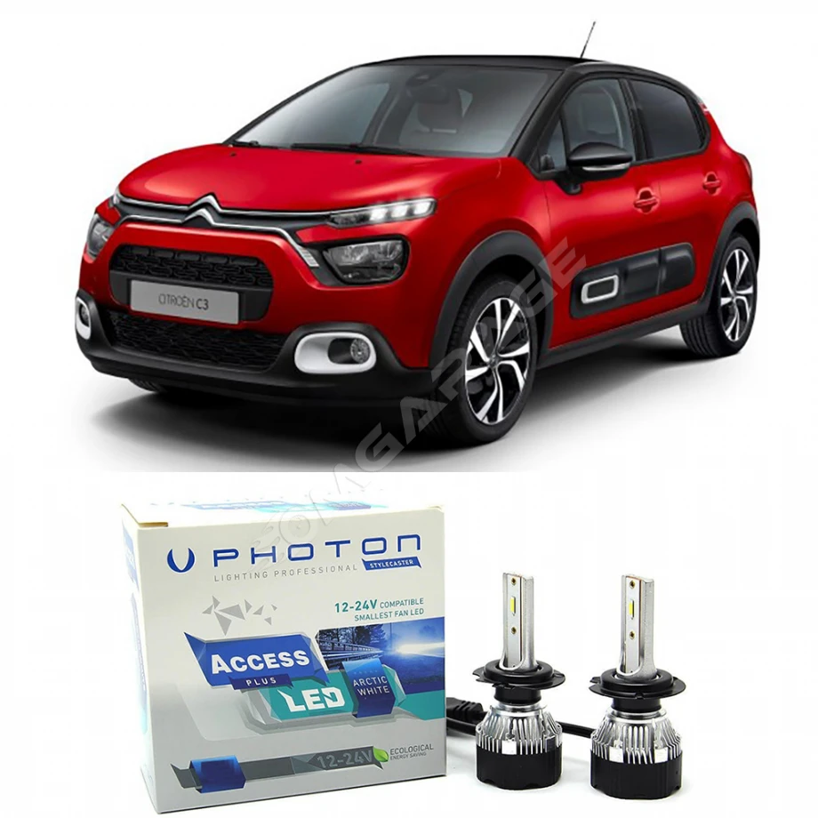 Citroen C3 Uzun Far Ampulü H7 Access Yeni Seri Beyaz 2016-2020