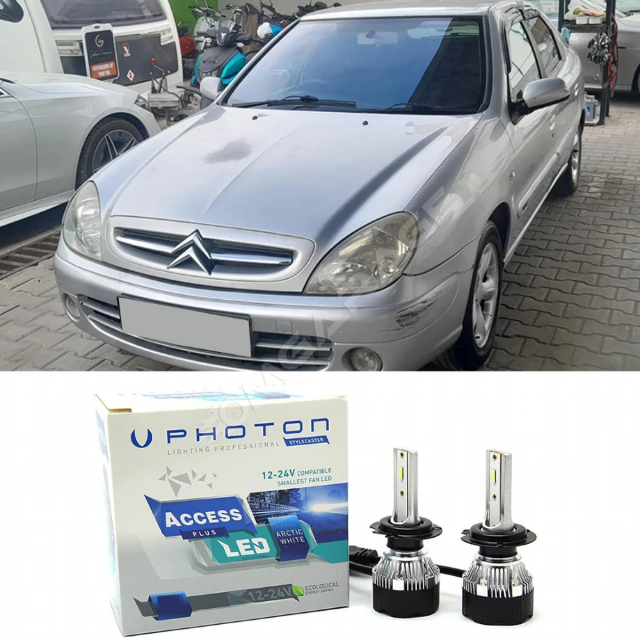 Citroen Xsara Uzun Far Ampulü H1 Access Yeni Seri Beyaz 1997-2006