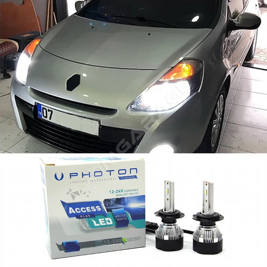 Renault Clio 3 Led Xenon Uzun Far Ampulü H7 Access Yeni Seri Beyaz 2006-2013