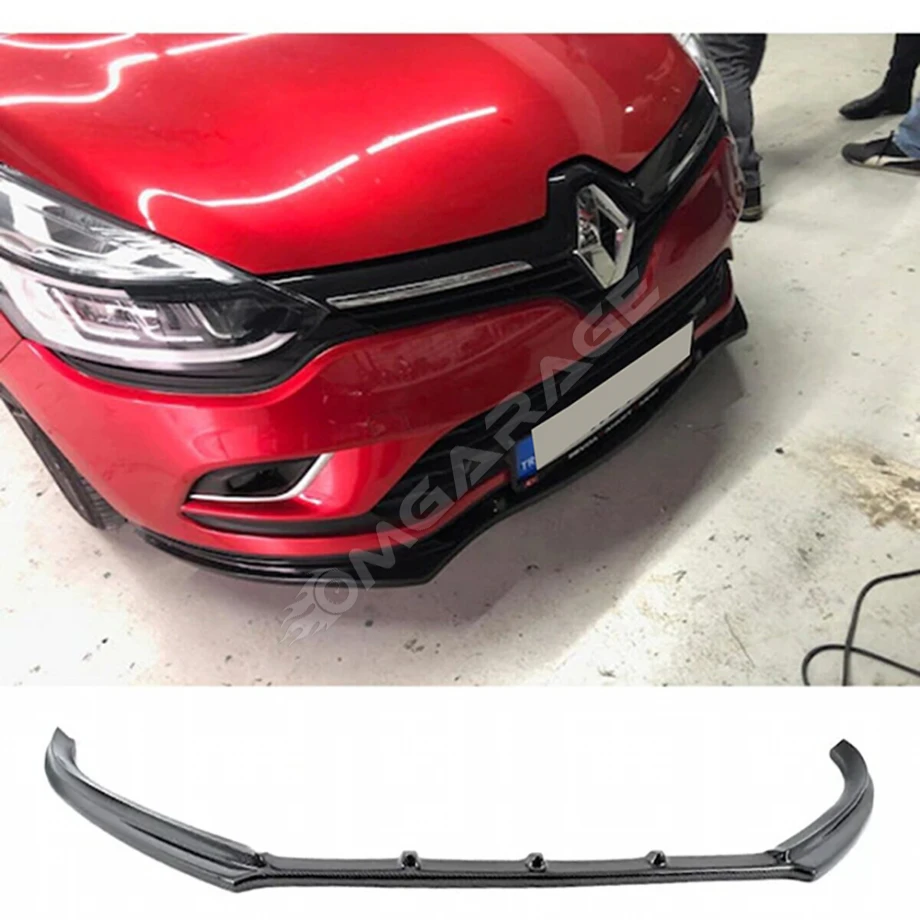 Renault Clio 4 Ön Lip Plastik Parlak Siyah karlık-ön-ek-bodykit 2012 - 2020