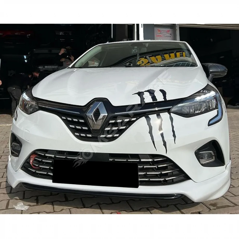 Renault Clio 5 Ön Ek Plastik Siyah karlık-ön-ek-bodykit 2019 2020 2021 2022 2023