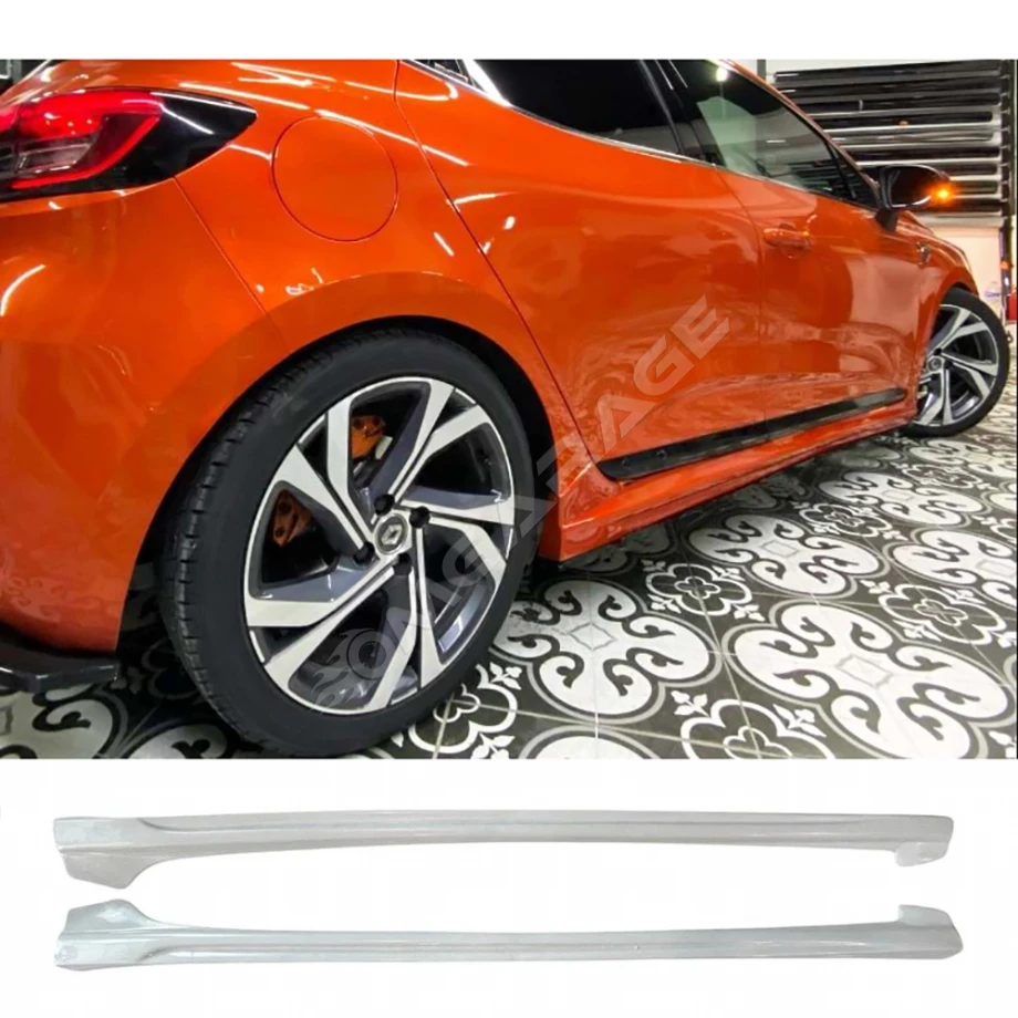 Renault Clio 5 RS Yan Marşpiyel Seti Mat Siyah Plastik 2 Adet 2020 2021 2022 2023 2024