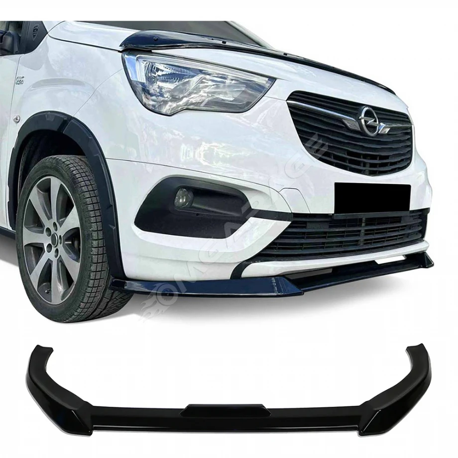 Opel Combo Ön Lip Plastik Parlak Siyah karlık-ön-ek-bodykit 2019 2020 2021 2022 2023 2024