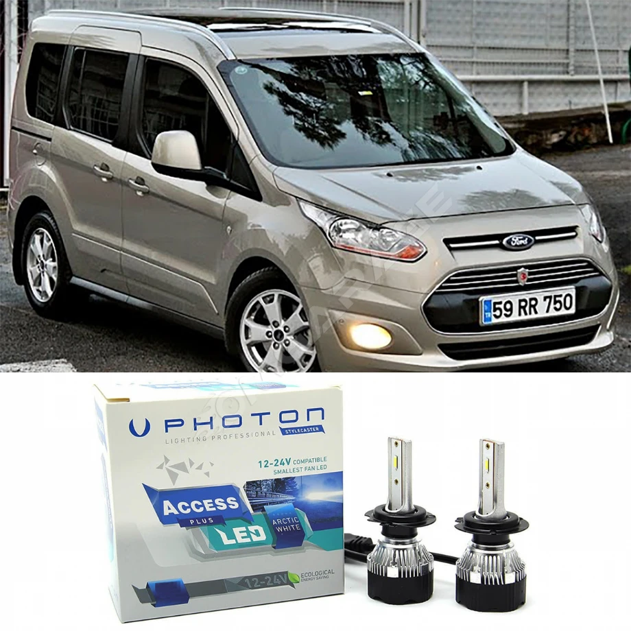Ford Connect Led Xenon Kısa Far Ampulü H7 Access Yeni Seri Beyaz 2014+