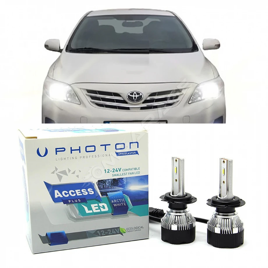Toyota Corolla E150 Led Xenon Sis Farı Ampulü H11 Access Yeni Seri Beyaz 2007-2013