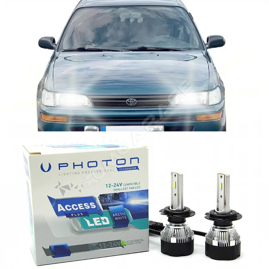 Toyota Corolla Efsane Kasa Led Xenon Sis Farı Ampulü H4 Access Yeni Seri Beyaz 1992-1998