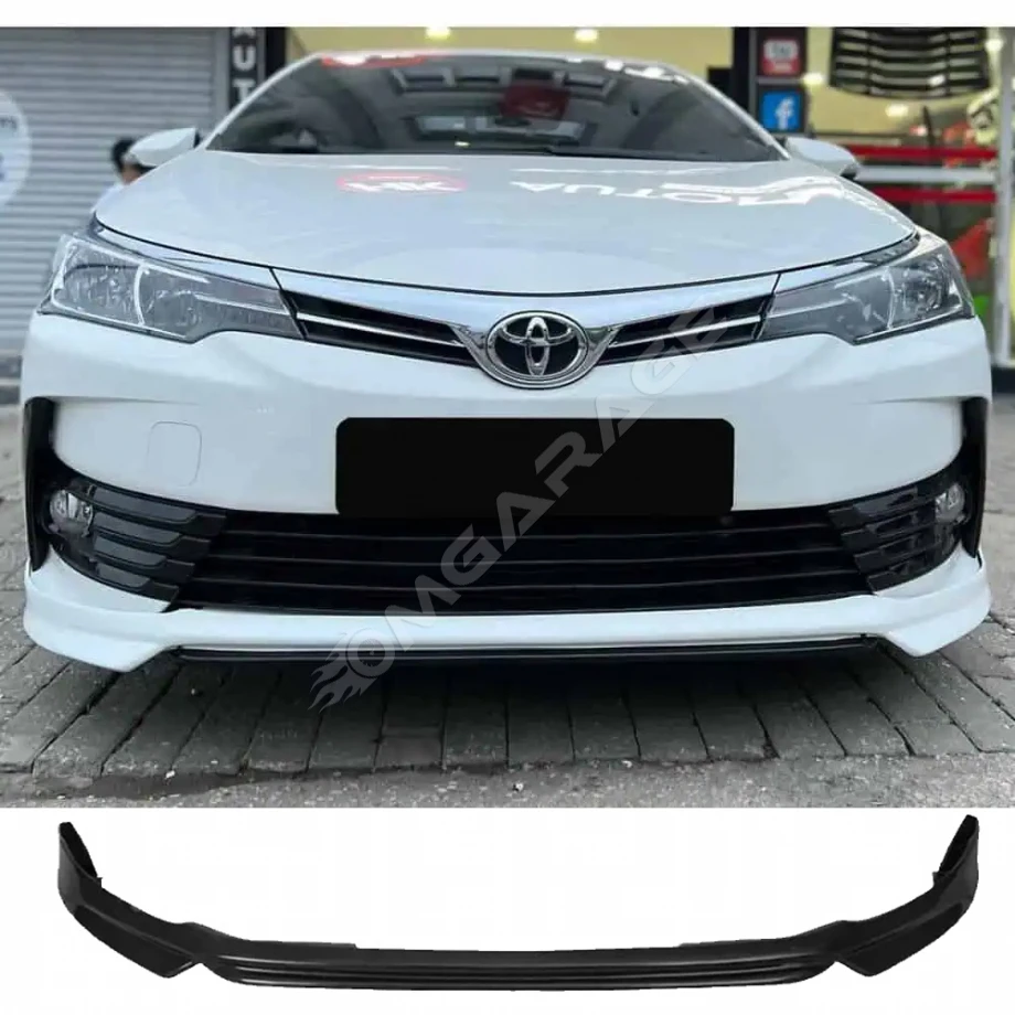 Toyota Corolla E170 Custom Ön Ek Plastik Siyah karlık-ön-ek-bodykit 2013 2014 2015 2016 2017