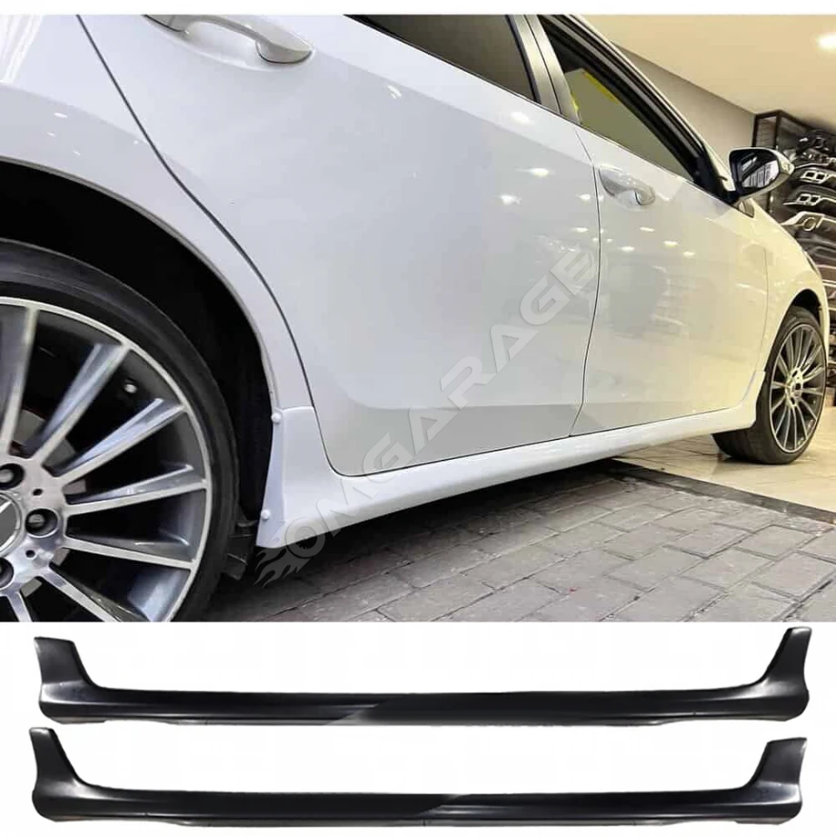 Toyota Corolla Twin Yan Marşpiyel Seti Mat Siyah Plastik 2 Adet 2013 2014 2015 2016 2017 2018
