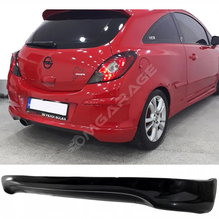 Opel Corsa D Arka Ek Plastik Siyah Difüzör 2006-2014 Arka-bodykit-ek-karlık