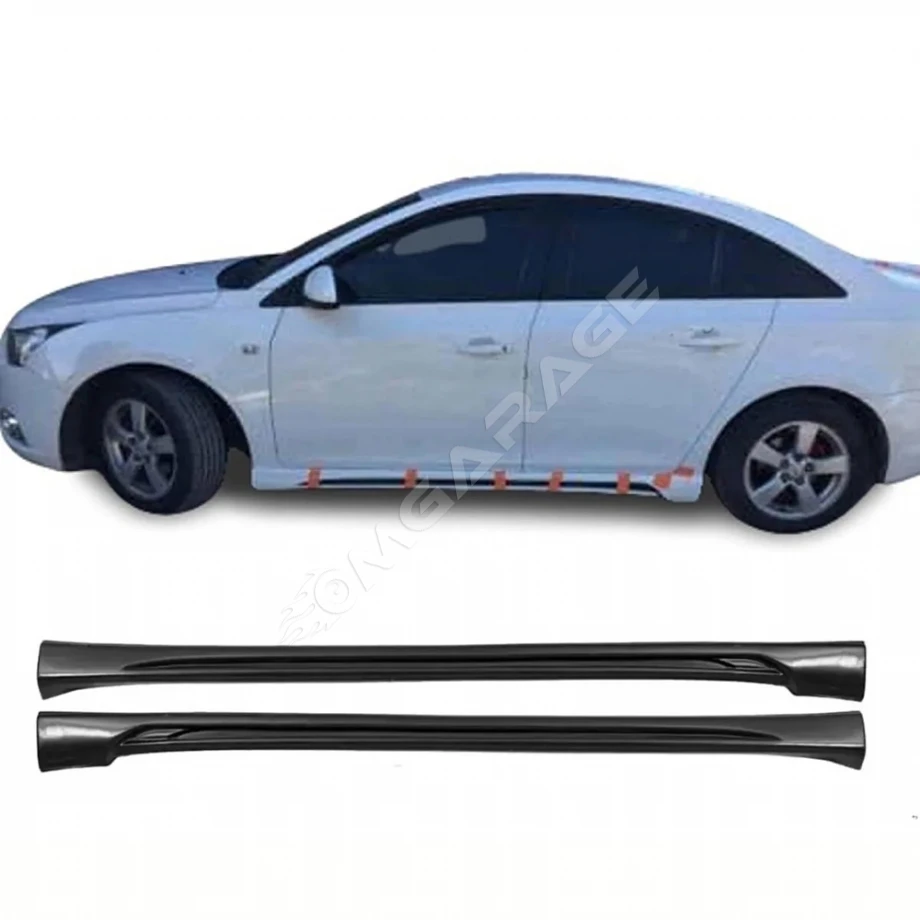 Chevrolet Cruze R Yan Marşpiyel Seti Mat Siyah Plastik 2 Adet 2008 2009 2010 2011 2012 2013 2014