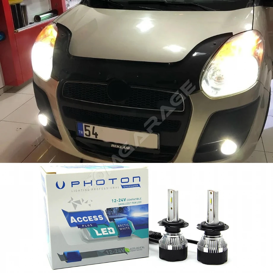 Fiat Doblo D3 Led Xenon Uzun Far Ampulü H1 Access Yeni Seri Beyaz 2010-2015