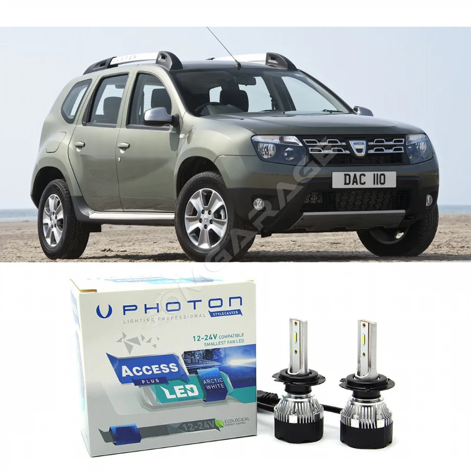 Dacia Duster 1 Led Xenon Kısa Far Ampulü H7 Access Yeni Seri Beyaz 2010-2018