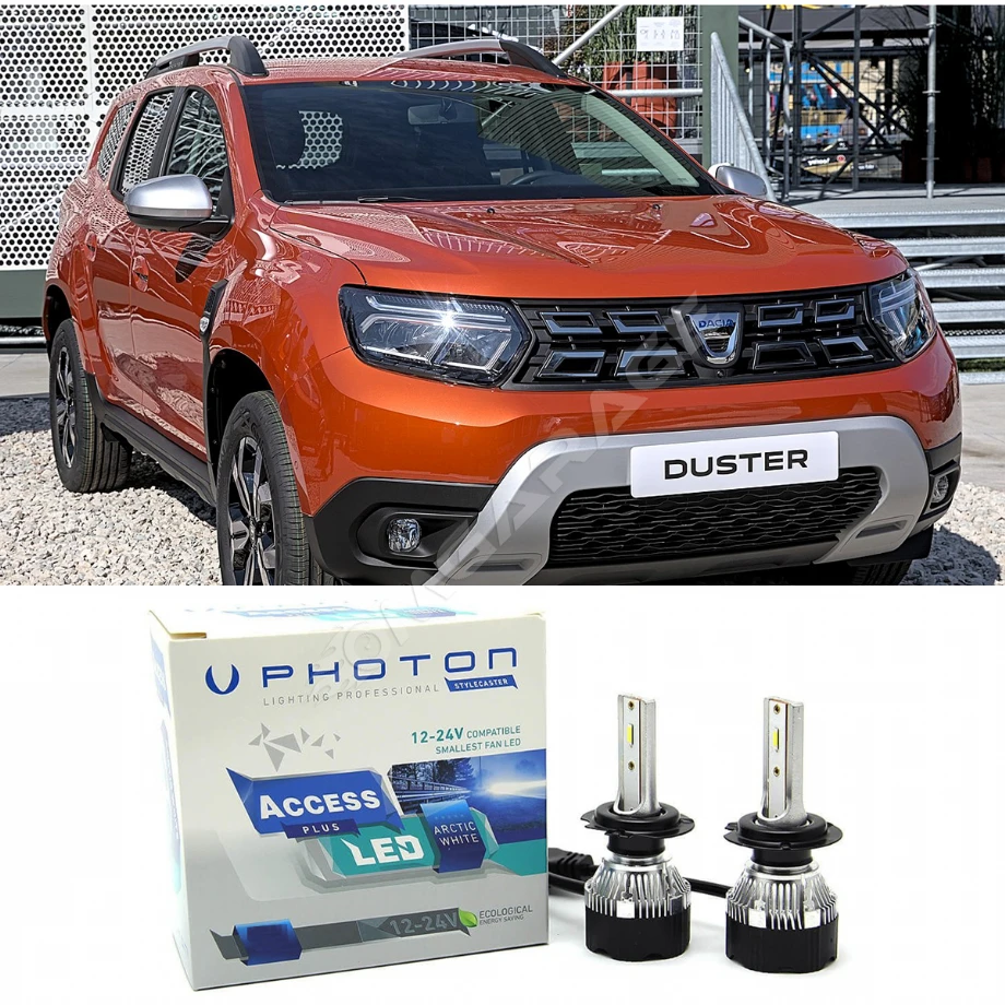 Dacia Duster 2 Led Xenon Uzun Far Ampulü H1 Access Yeni Seri Beyaz 2018+