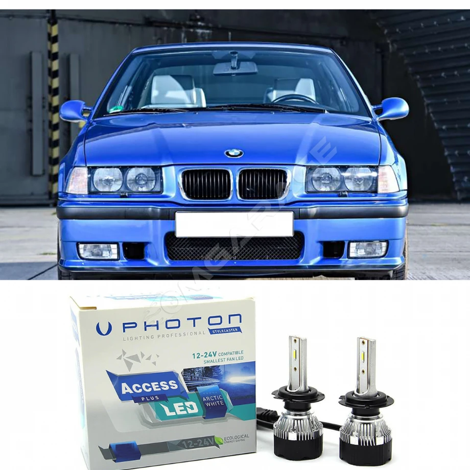 Bmw E36 Led Xenon Kısa Far Ampulü H7 Access Yeni Seri Beyaz 1996-2000