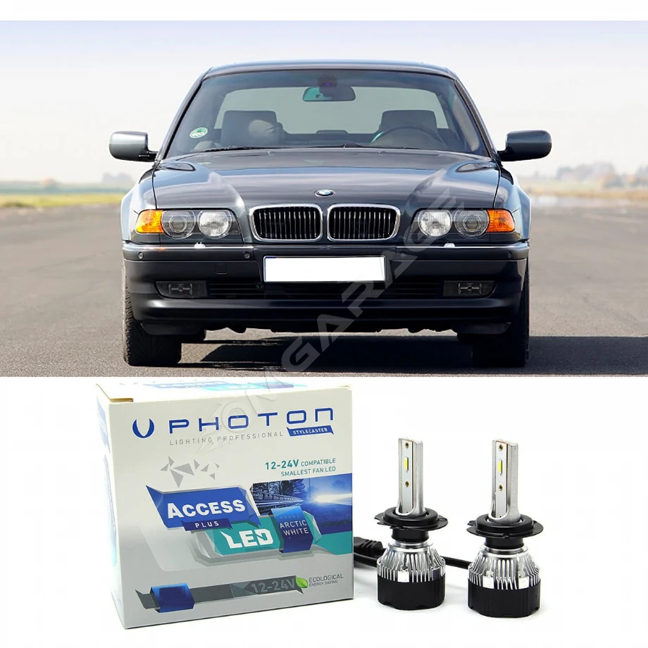 Bmw E38 Led Xenon Uzun Far Ampulü H7 Access Yeni Seri Beyaz 1994-1998