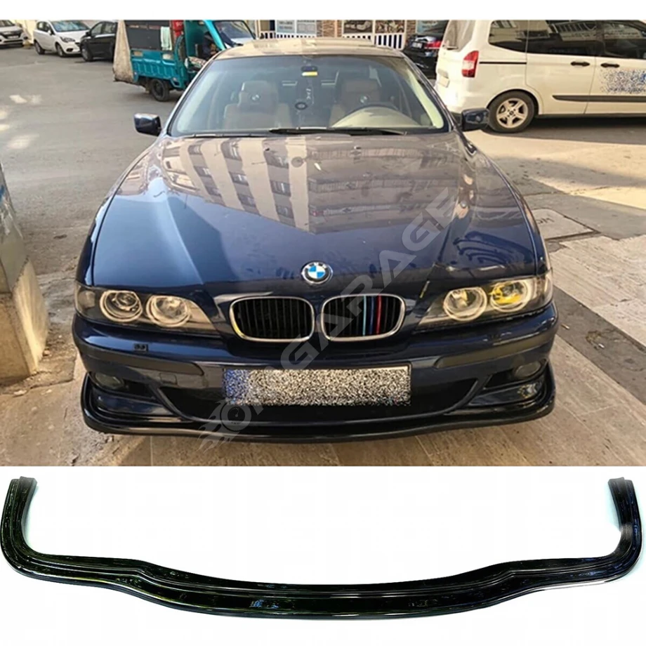 Bmw E39 Ön Lip Plastik Parlak Siyah karlık-ön-ek-bodykit 1996 1997 1998 1999 2000 2001 2002 2003