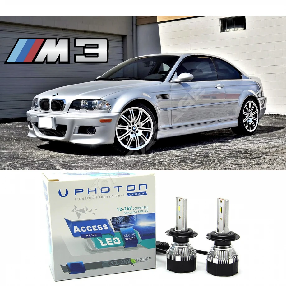 Bmw E46 Led Xenon Kısa Far Ampulü H7 Access Yeni Seri Beyaz