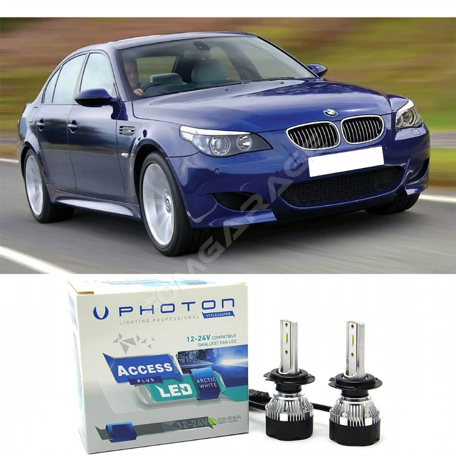 Bmw E60 Led Xenon Uzun Far Ampulü H7 Access Yeni Seri Beyaz