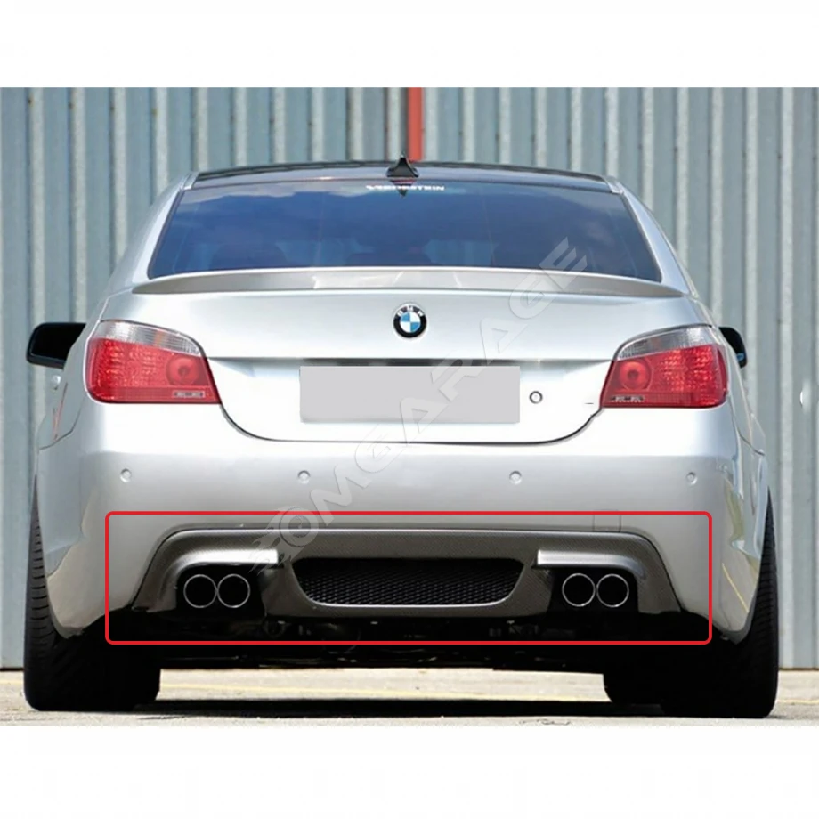 Bmw E60 M5 Difüzör Difizör Plastik Parlak Siyah 2003-2010 5 Serisi Arka-bodykit-ek-karlık