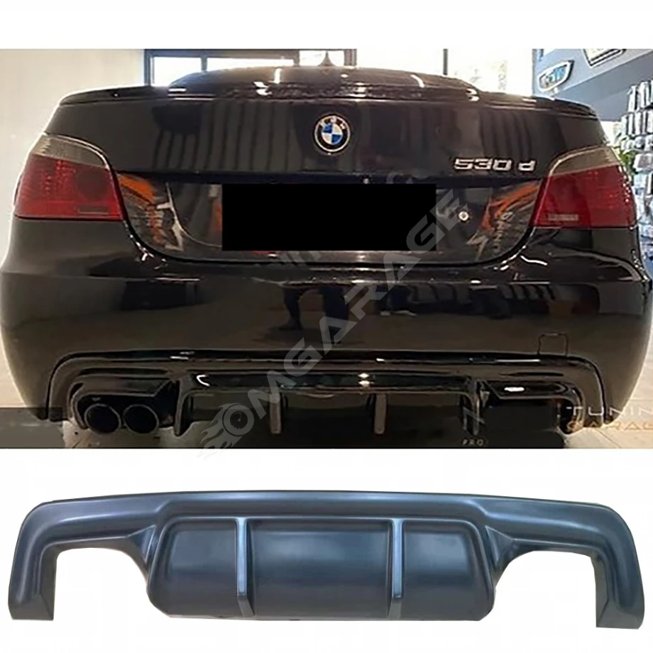Bmw E60 Vorstainer Difüzör Difizör Plastik Parlak Siyah 2003-2010 Arka-bodykit-ek-karlık