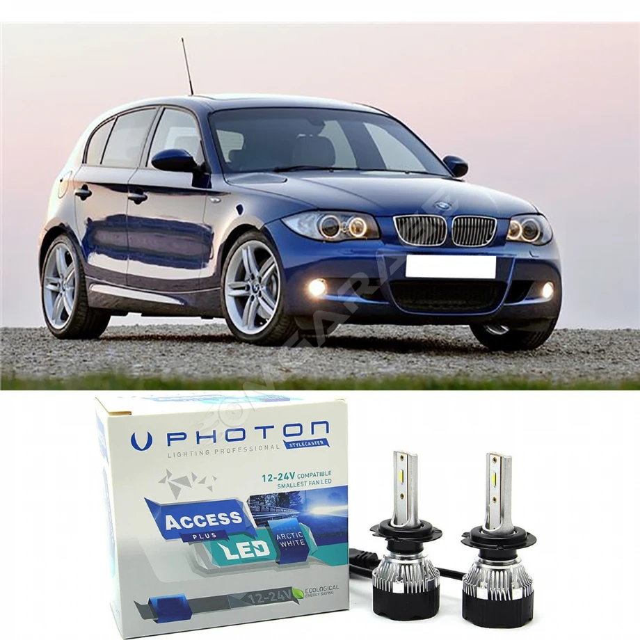 Bmw E87 Led Xenon Kısa Far Ampulü H7 Access Yeni Seri Beyaz