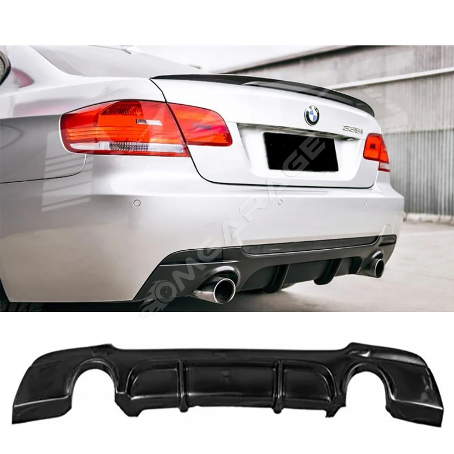 Bmw E93 M Technic Difüzör Difizör Plastik Parlak Siyah 2007-2013 3 Serisi Arka-bodykit-ek-karlık