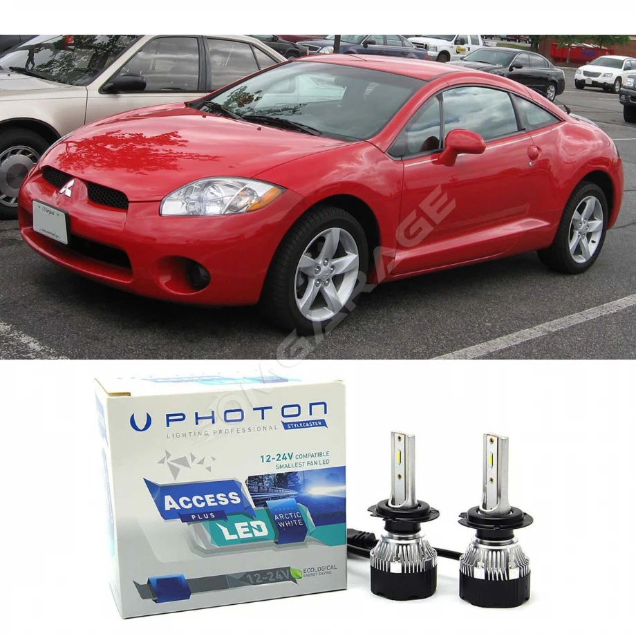 Mitsubishi Eclipse Led Xenon Uzun + Kısa Far Ampulü H4 Access Yeni Seri Beyaz