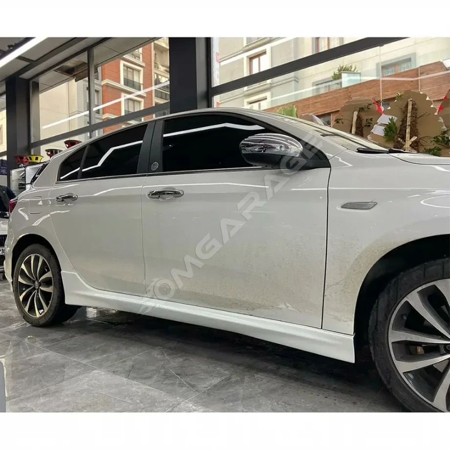 Fiat Egea Düz Yan Marşpiyel Seti Mat Siyah Plastik 2 Adet 2015 2015 2017 2018 2019 2020 2021