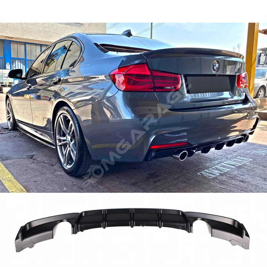 Bmw F30 3 Serisi M Technic Difüzör Difizör Plastik Parlak Siyah Sağ Sol Tek Arka-bodykit-ek-karlık