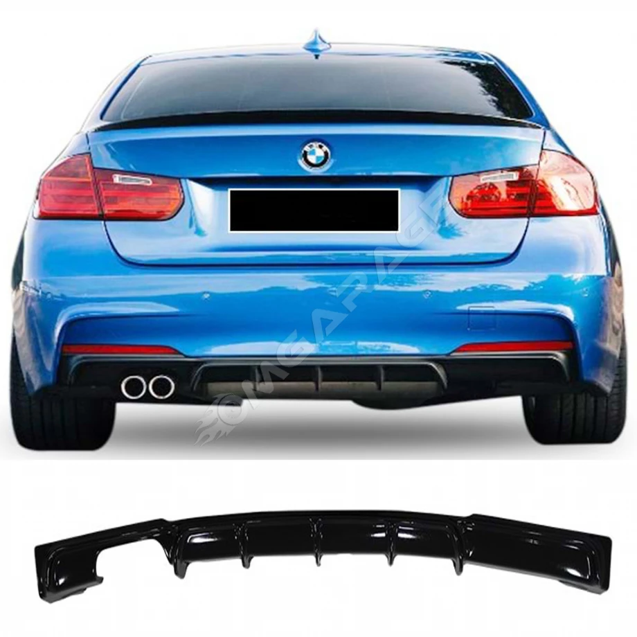 Bmw F30 3 Serisi M Technic Difüzör Difizör Plastik Parlak Siyah Sol Çift Arka-bodykit-ek-karlık