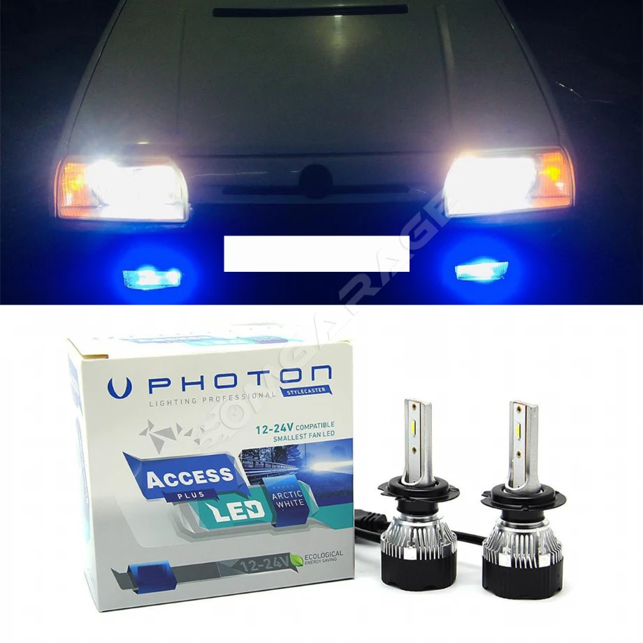 Skoda Favorit Led Xenon Uzun+Kısa Far Ampulü H4 Access Yeni Seri Beyaz