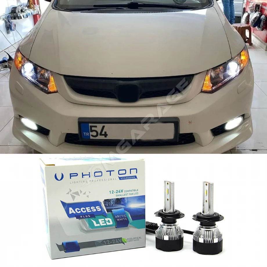 Honda Civic FB7 Led Xenon Sis Far Ampulü H11 Access Yeni Seri Beyaz 2012-2016