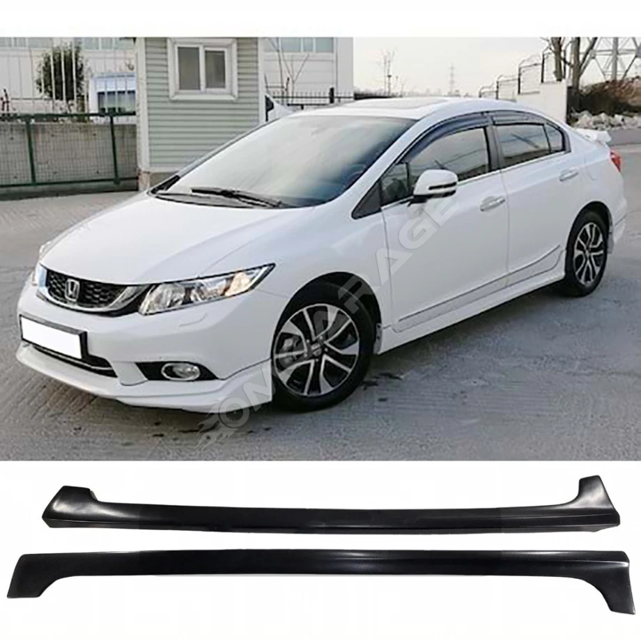 Honda Civic FB7 Modulo Yan Marşpiyel Seti Mat Siyah Plastik 2 Adet 2012 2013 2014 2015 2016