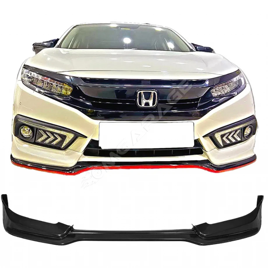 Honda Civic Fc5 Mugen Ön Ek Plastik Siyah karlık-ön-ek-bodykit 2019 2020 2021 Makyajlı Kasa
