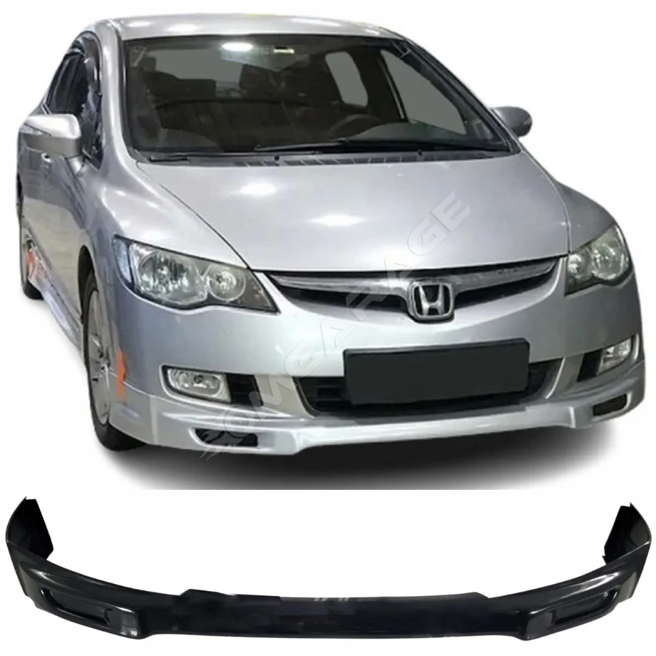 Honda Civic Fd6 Makyajsız Kasa için Makyajlı Görünüm Ön Ek Plastik Siyah ön-ek-bodykit 2006-2009