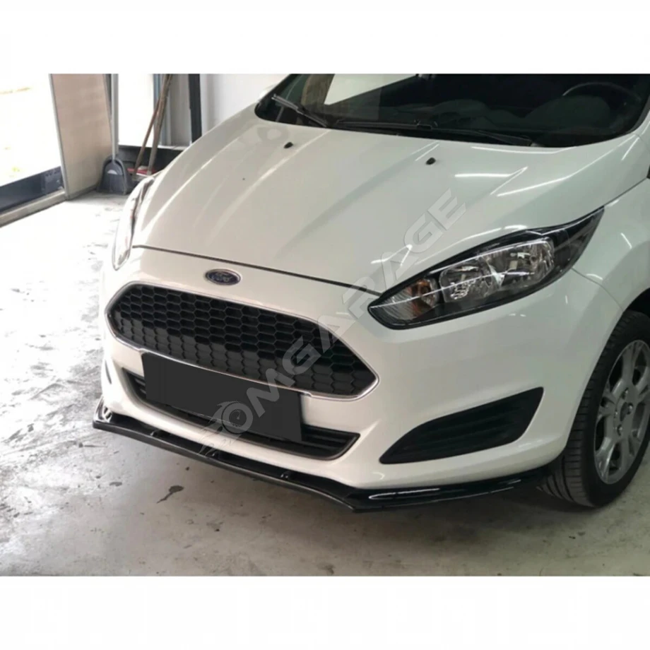 Ford Fiesta Mk6 Ön Lip Plastik Parlak Siyah ön-ek-bodykit 2013 2014 2015 2016 2017 Makyajlı Kasa