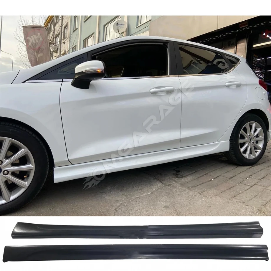 Ford Fiesta Mk7 Yan Marşpiyel Seti Mat Siyah Plastik 2 Adet 2018-2025
