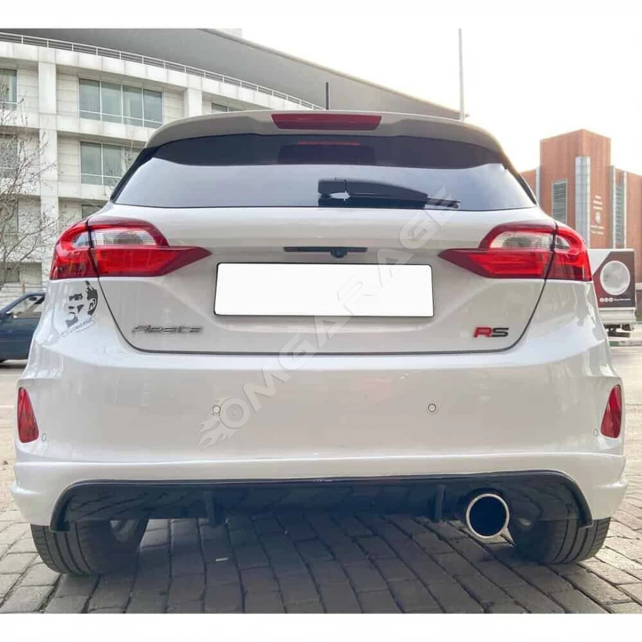 Ford Fiesta 2018+ Difüzör Difizör Plastik Parlak Siyah 2018-2023 Arka-bodykit-ek-karlık