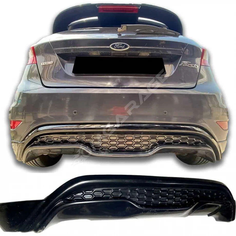 Ford Fiesta Mk6 ST Arka Ek Difüzör Parlak Siyah 2008 ve 2017 arası Arka-bodykit-ek-karlık