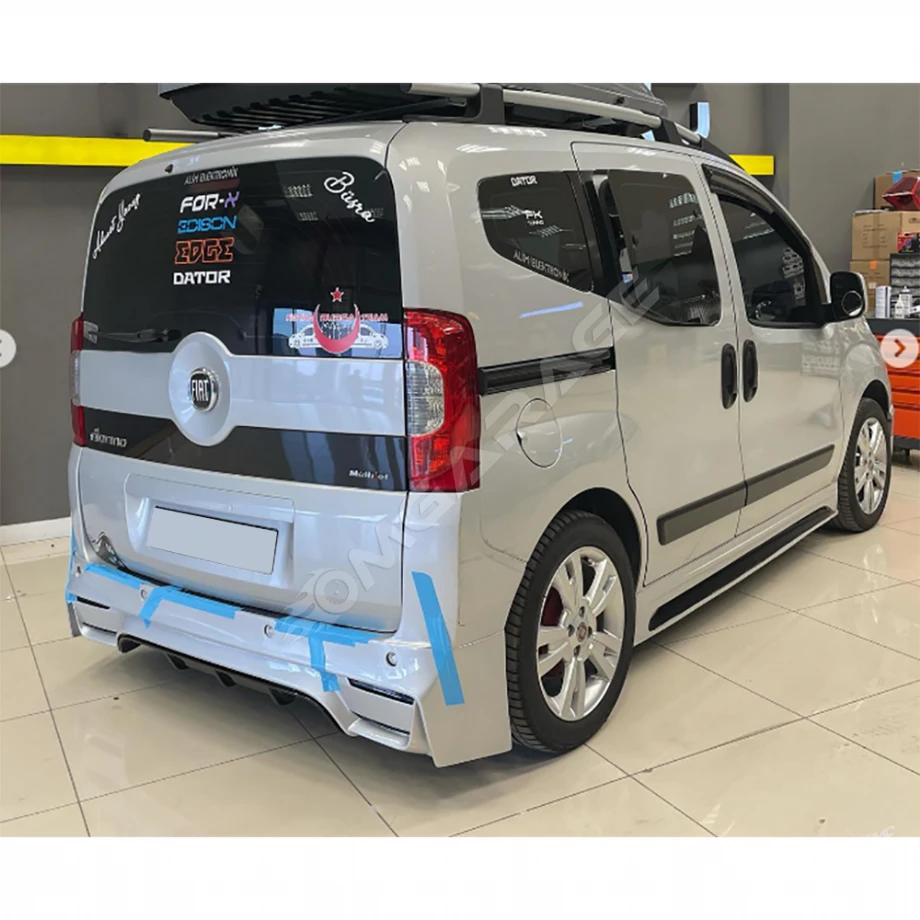 Fiat Fiorino Yan Marşpiyel Seti Mat Siyah Plastik 2 Adet