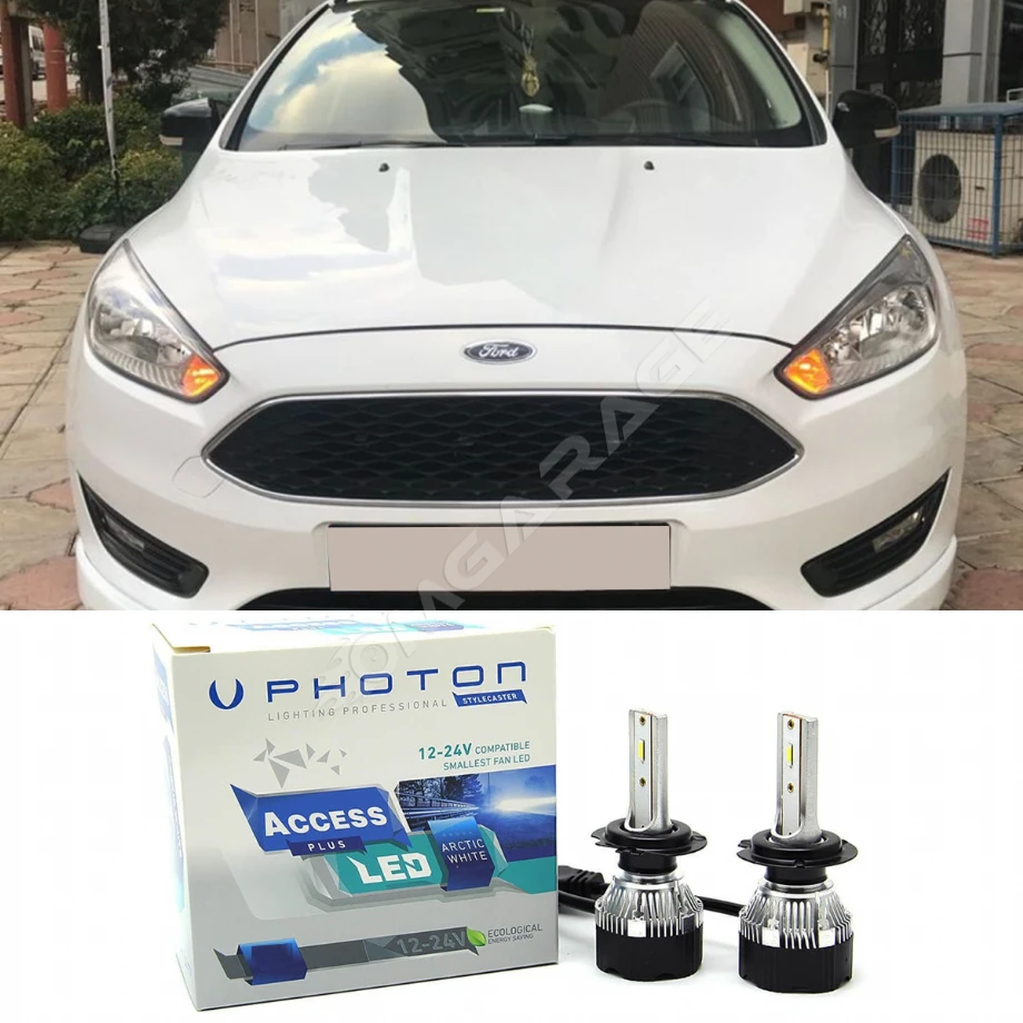 Ford Focus 3.5 Led Xenon Uzun Far Ampulü H1 Access Yeni Seri Beyaz 2015-2018