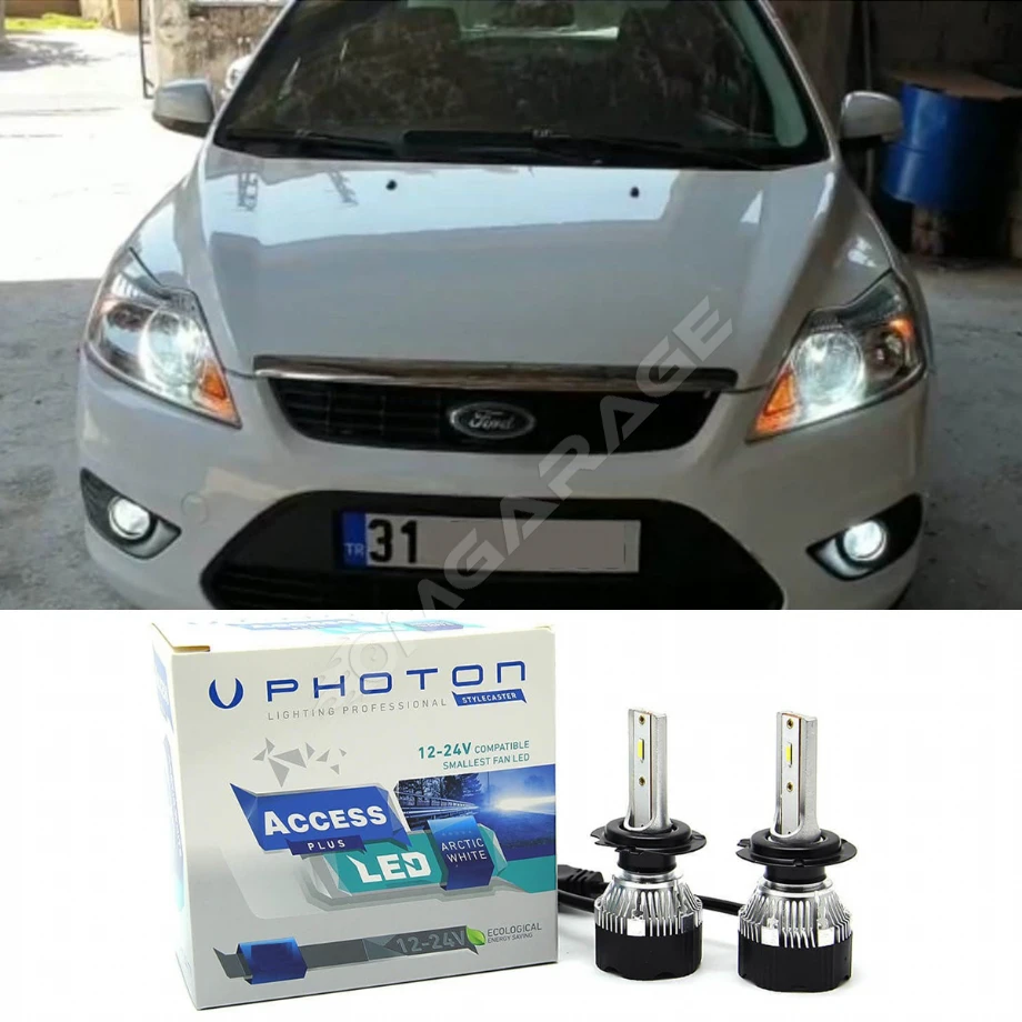 Ford Focus 2 Led Xenon Kısa Far Ampulü H7 Access Yeni Seri Beyaz 2004-2008