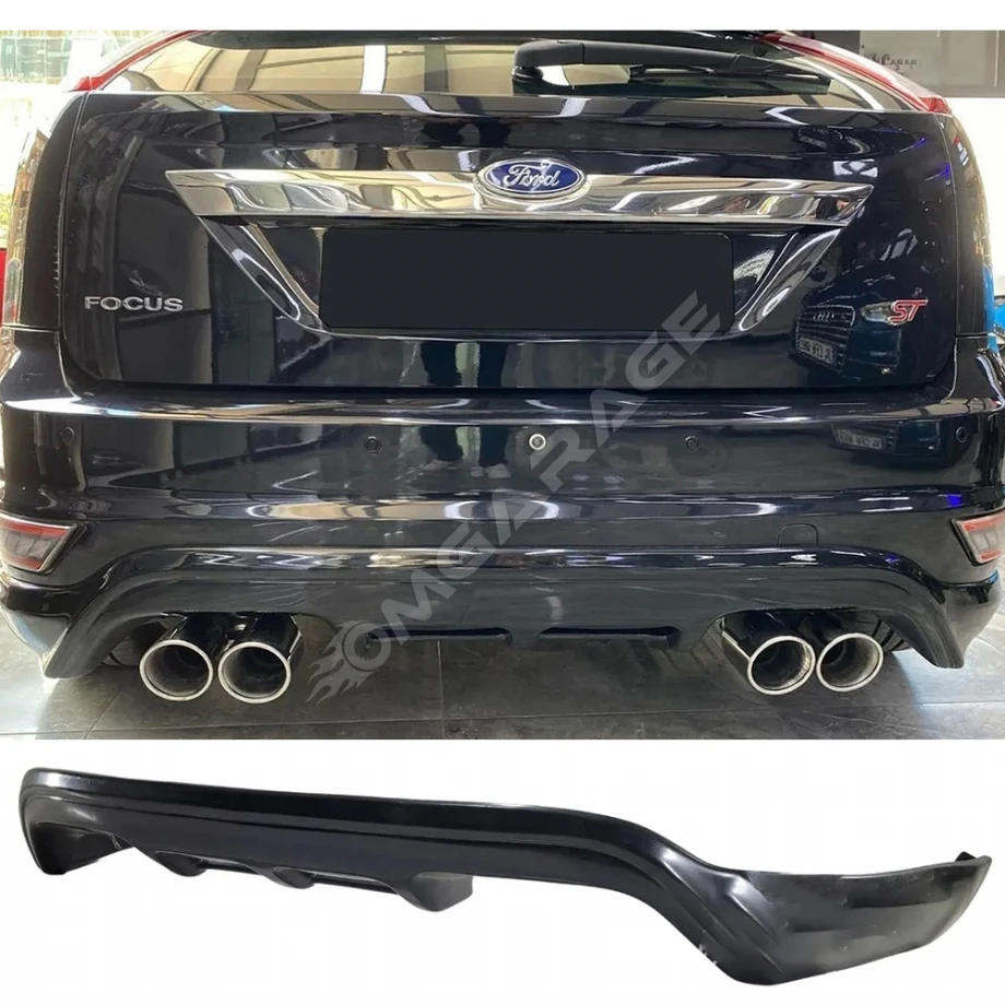 Ford Focus 2.5 Hb Arka Ek Difüzör Siyah Plasti 2008 2009 2010 2011 Arka-bodykit-ek-karlık