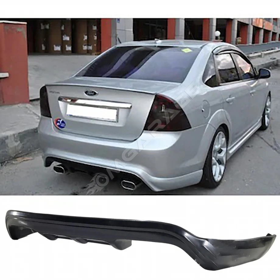 Ford Focus 2.5 Sedan Arka Ek Plastik Siyah Difüzör 2008 2009 2010 2011 Arka-difizör-bodykit-ek