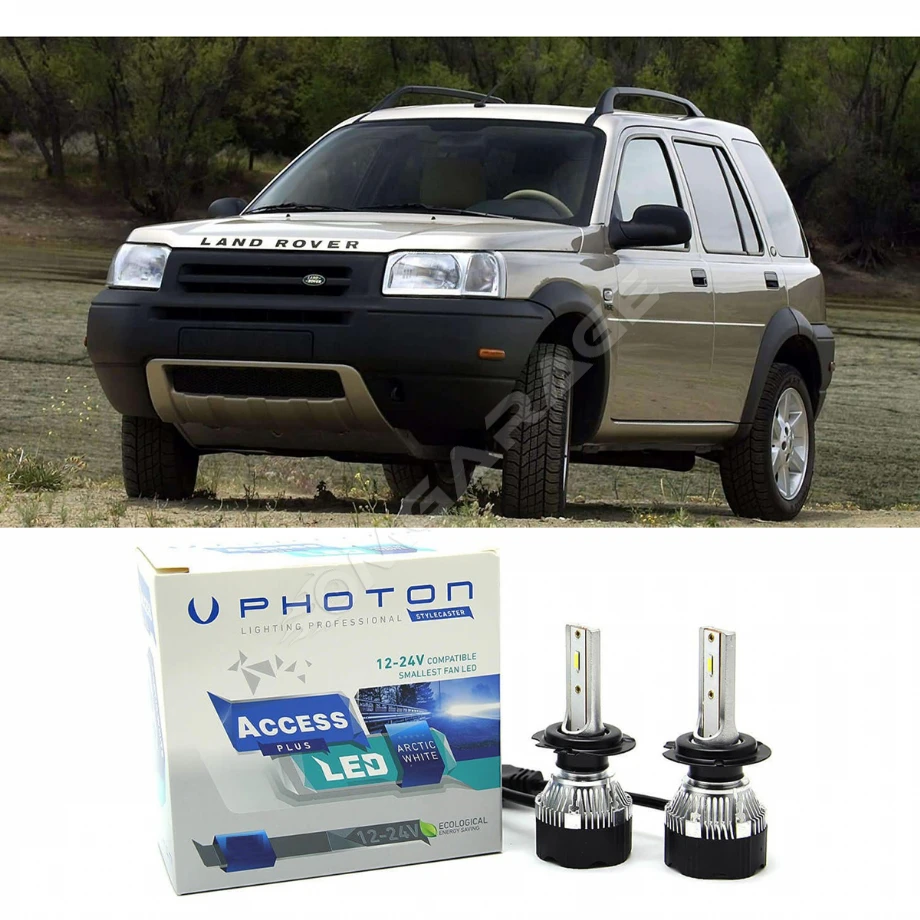 Land Rover Freelander Led Xenon Uzun + Kısa Far Ampulü H4 Access Yeni Seri Beyaz 1997-2001