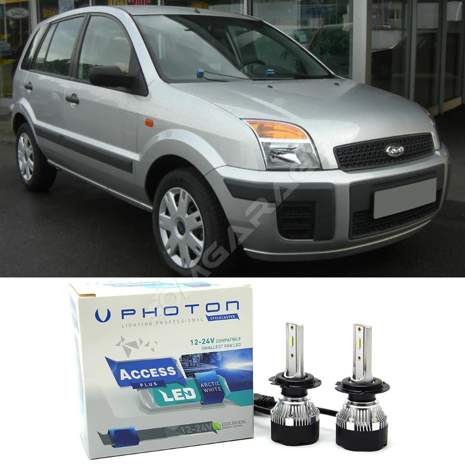 Ford Fusion Led Xenon Uzun + Kısa Far Ampulü H4 Access Yeni Seri Beyaz