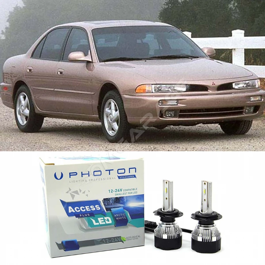 Mitsubishi Galant Led Xenon Uzun + Kısa Far Ampulü H4 Access Yeni Seri Beyaz 1994 - 1997