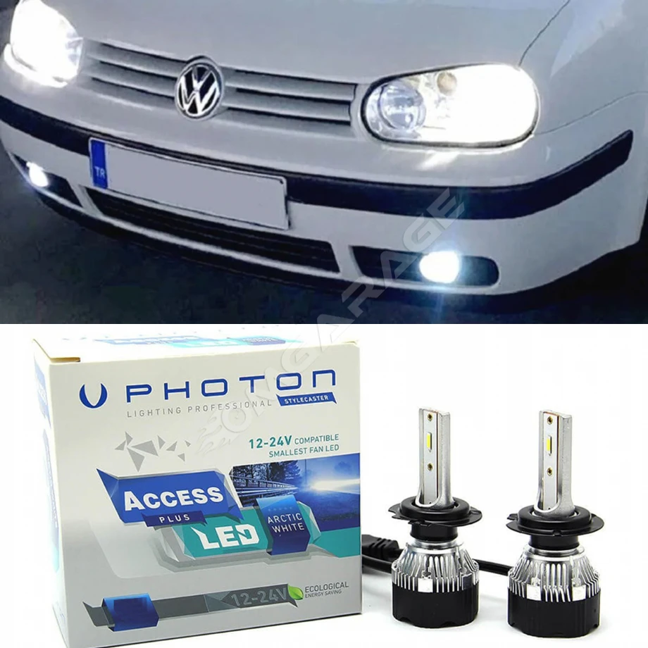 Vw Golf 4 Led Xenon Kısa Far Ampulü H7 Access Yeni Seri Beyaz