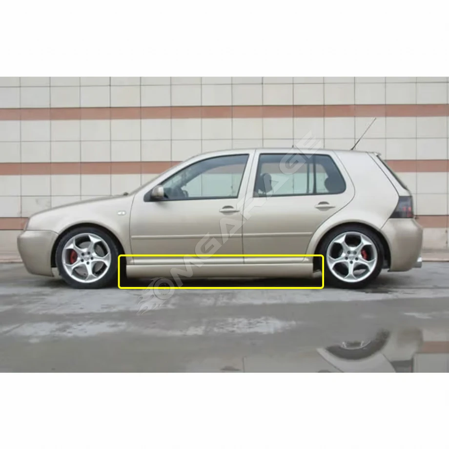Vw Golf 4 Yan Marşpiyel Seti Mat Siyah Plastik 2 Adet 1997 1998 1999 2000 2001 2002 2003